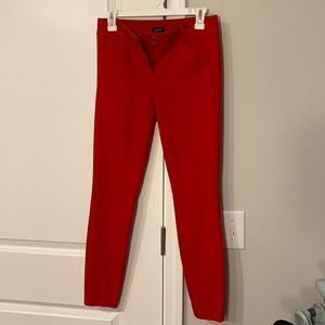 Red trouser pants